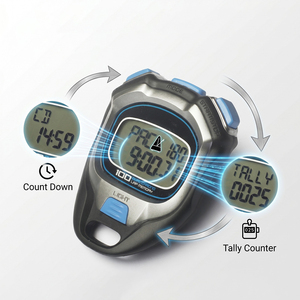 Chronomètre numérique à mémoire de temps de tour 00-Lap Split WT058, étanche, avec fonction d'alarme de tour le plus rapide et fonction Pacer pour l'entraînement de course à pied - Product Image 2