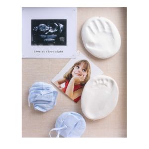 Caja de sombra de lino negro de 11x14 de alta calidad, huellas de recién nacidos personalizadas, marco de fotos de flores 3D, Kit de estampado de pies de bebé, venta al por mayor - Product Image 6