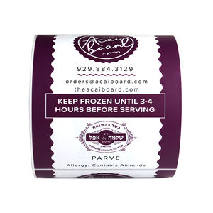 Etiquetas para Alimentos Congelados - Acabado Mate, Impermeables y Aptas para Congelador, para Envasado de Helados, Comidas Congeladas y Mariscos - Product Image 3