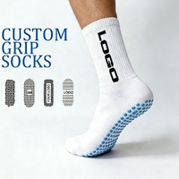 Chaussettes de sport personnalisées avec logo, en stock, haute qualité, en silicone, pour football, femme, homme, automne, tricotées, pour enfants