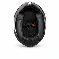 Casque de moto modulaire intégral homologué DOT avec éclairage nocturne, en ABS, à double visière, avec fente de sécurité