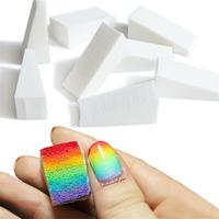 Lot de 12 éponges à ongles trapézoïdales en boîte – Éponges douces pour dégradé, outils de stamping pour nail art, manucure dégradée NAT070B