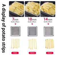 Machine à Frites en Quartiers Machine à Couper les Pommes de Terre Machine à Couper les Bâtonnets de Frites