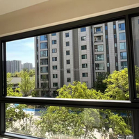 Fenêtres en aluminium pour maisons, économie d'énergie, fenêtre coulissante à pont thermique brisé, certifiée Energy Star, étanchéité à l'eau, isolation phonique