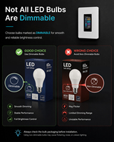 Interruptor de Luz Inteligente Lanbon L9 Estándar Estadounidense, 1 Grupo, 2 Vías, 3 Vías, Pantalla Táctil LCD, Compatible con Alexa y Google Home Assistant