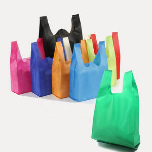 <span class=keywords><strong>Camiseta</strong></span> <span class=keywords><strong>con</strong></span> Logo personalizado impreso, no tejido, suave, ecológico, promoción de comestibles, bolsa de supermercado, reutilizable, bolsa de compras, gran oferta - Product Image 1