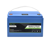 Paket Baterai LiFePO4 12V 100Ah Smart Bluetooth untuk Starter Mobil Pengganti Aki Timbal Asam RV Penyimpanan Energi Surya Kapal Laut