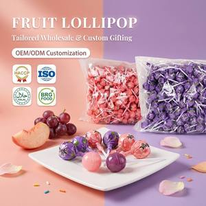 2500g blanc pêche et raisin aigre aromatisé sucette bonbons pic géant en gros en vrac pour supermarché loisirs bonbons collations - Product Image 1