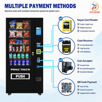 Máquina Expendedora de Bebidas y Aperitivos Refrigerada de Autoservicio JFP 24 Horas con Pantalla Táctil para Oficina