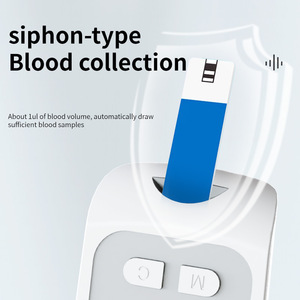 Medidor de glucosa <span class=keywords><strong>en</strong></span> <span class=keywords><strong>sangre</strong></span> m02 ajustable, de precisión para el hogar, con bajo dolor, pantalla grande, instrumento de medición para embarazadas - Product Image 5