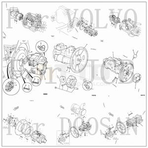 Escavatore OTTO k3v63dt 320d PC30 k3v112dt EX120 PC200-6 pompa idraulica per Ko matsu Kaw asaki Ko belco Doo <span class=keywords><strong>san</strong></span> Hi tach Hy undai - Product Image 4