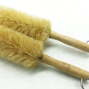 CTCC008 <span class=keywords><strong>Cepillo</strong></span> de limpieza de fibra <span class=keywords><strong>natural</strong></span> de sisal/coco con mango largo, <span class=keywords><strong>cepillo</strong></span> para limpiar huecos de coches, mango de madera - Product Image 3