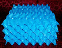 Nouveaux coussinets de refroidissement en plastique cellules d'eau rideau d'eau pour volaille poulet ferme serre Solution de refroidissement tours de refroidissement produit