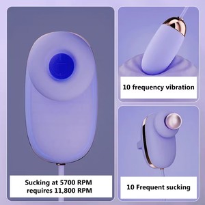 2-in-1 G-Spot Clitoris and Nipple Sucker <b>Vibrators</b> with Silicone+ABS Material STELLAR PATH Brand for Women - Product Image 4