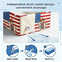Baignoire Bébé Pliable Grande Capacité à Motifs de Dessins Animés, Gonflable, Sans BPA, Antidérapante, avec Bouchon de Vidange, Portable - Vente en Gros