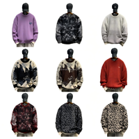 Pull tricoté ample à col rond pour homme, manches longues, tendance, avec fermeture éclair 1/4, anti-boulochage et chaud, vente en gros