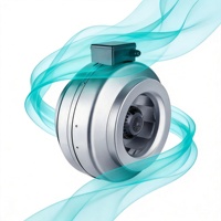 Ventilateur de conduit circulaire en métal industriel de haute qualité 998CFM