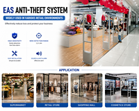 Antenne antivol EAS RF, autocollant de sécurité, antenne de sécurité EAS RF, systèmes de sécurité, capteurs, système antivol EAS pour la vente au détail