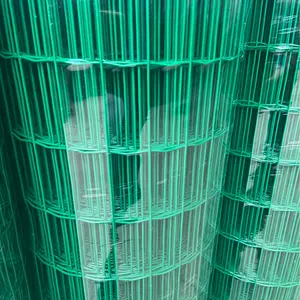 High Quality PVC Coating Welding Wire Mesh Green Dutch Mesh Euro Fence Mesh 1.8m X 20m Roll