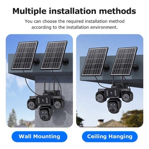 Cámara Solar PTZ con Zoom 10X y 5 Lentes, Batería 4G, Seguridad Exterior 24/7, CCTV, Cámara de 20MP con Tarjeta <span class=keywords><strong>SIM</strong></span> 4G, Cámara IP con Energía Solar - Product Image 6