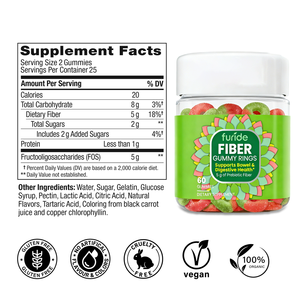 Gummies à la fibre très vendues, soutien à la santé intestinale, sans sucre, compléments alimentaires à la fibre pour favoriser l'équilibre du microbiome - Product Image 2