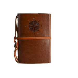 Diario de Cuero Repujado Vintage, Cuaderno Espiral Recargable, Agenda, Diario de Viaje, Regalo - Product Image 1