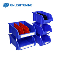 Bac de rangement robuste en PP 140x120x70mm avec séparateurs amovibles, organisateur compact de composants