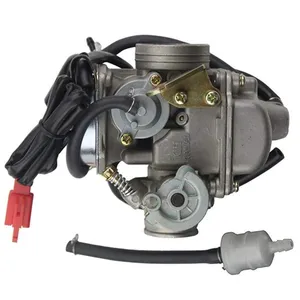 GOOFIT-carburador PD24J con filtro de aire, recambio de colector de admisión para GY6, 125cc, 150cc, Go Kart, Scooter, 152QMI, 157QMJ