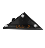 Nouvelle plaque de garniture triangulaire de rétroviseur arrière, accessoire de remplacement pour FIAT 500 2012-2019, noir mat, côté gauche et droit, 1SD00KX7AA 1SJ85KX7AA