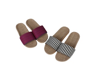 Da donna in lino antiodore per ciabatte da uomo traspirante Sole morbido antiscivolo da casa interna per pantofole per tutte le Winter Summer <span class=keywords><strong>Au</strong></span> - Product Image 1
