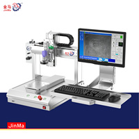 Robot Dispensador de Pegamento Automático de Alta Producción, Máquina de Programación CNC, Marca Jinma, 1 Año de Garantía, Rodamientos y Motor CCD