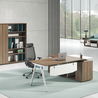 XTLBZ-0412 Bureau de direction moderne de luxe en bois Xitian, pour PDG/Directeur, extensible, avec bordure entièrement scellée, en panneau mélaminé