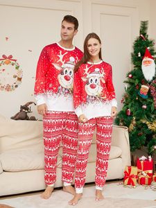Celana piyama kartun rusa kutub, Set lengan panjang bercetak, Set piyama Natal untuk orang tua dan anak - Product Image 4