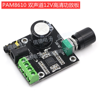 Carte d'amplificateur de puissance numérique pur haute puissance PAM8610 à double canal 12V HD 15W*2