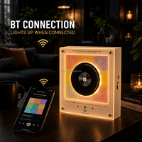 Juego de Imanes para Refrigerador con NFC y Disco de Vinilo Versión BRAVION BT, Luz Nocturna LED Personalizada, Imán para Refrigerador con Disco Giratorio, Reproductor de Música CD