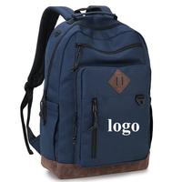 Sac à dos de transport quotidien élégant et résistant à l'eau avec logo personnalisé, idéal pour la vie quotidienne, léger et décontracté pour les voyages