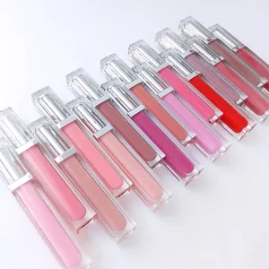Wholesale bulk lip gloss waterproof glossy lip gloss 50 colors high quality vegan glossy lip gloss