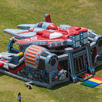 Nouveauté avion à air personnalisé château gonflable fusée gonflable château rebondissant gonflable extérieur Commercial