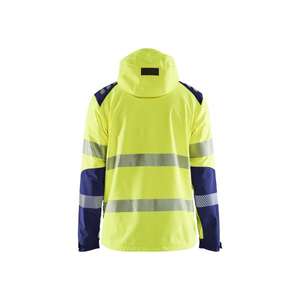 BLAKLADER-Chaqueta Softshell de alta visibilidad de 449125133389M Amarillo/Azul marino-EAN 7330509690536 ROPA DE TRABAJO DE LA HI-VIS - Product Image 2