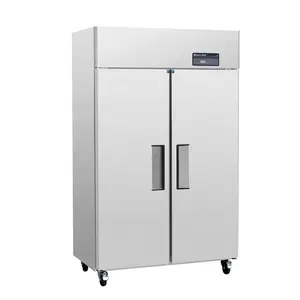 Resfriador congelador com tela de luxo, geladeira com filtro para freezer com duas portas grandes