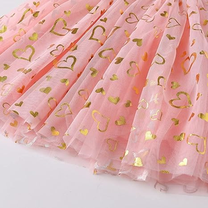 Nuovi Vestiti Tutu in Rete con Stampa Stella Splendente per Ragazze 2-14 Anni, Maniche Lunghe, Lunghezza al Ginocchio, Abbigliamento Casual Estivo - Product Image 3