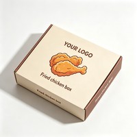 Boîte en papier personnalisée pour la vente en gros de plats à emporter : riz, poulet frit, nuggets, ailes, repas rapides
