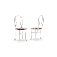 Maison de poupée en forme de sable blanc, table à manger avec quatre chaises, plusieurs modèles, WG011