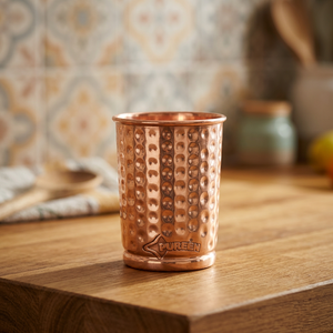 Vaso de Cobre de Metal Sólido, Diseño Vintage, Resistente al Calor, de Pared Simple, para Bebidas Calientes, Uso en Fiestas para Adultos - Product Image 3