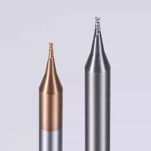 2 cannelures 0.2-0.9mm pour aluminium acier inoxydable Micro fraises à bout plat CNC Fraises de précision Outils de gravure - Product Image 4