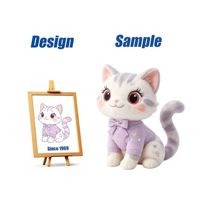 Produsen Mainan Shengye Desain Boneka Kelinci Super Lembut Warna Pink Ungu yang Menggemaskan, Mainan Hewan Isi Dakron dengan Pola Bordir