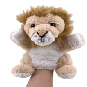 Plush animal Hand Puppets high quality lion plush hand puppet for adult