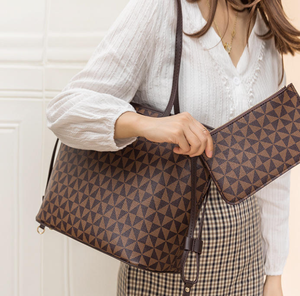 Sac à bandoulière avec poignée supérieure, portefeuille de créateur pour femme, sac à bandoulière avec petit portefeuille, ensemble de 2 sacs fourre-tout - Product Image 6