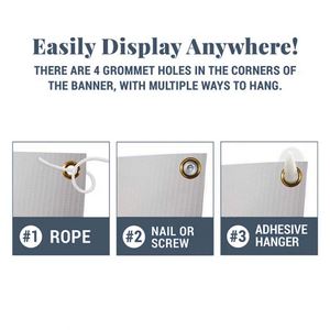 Pancarta de Graduación Personalizada Promocional 2025, Impresión en Vinilo PVC, Accesorios para Exhibición en Eventos y Fiestas, Letreros para Jardín - Product Image 3