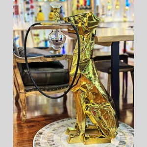 Large Floor-standing <b>Hookah</b> Dubin Dog Figurine Shisha Resin Shisha <b>Hookah</b> - Product Image 2